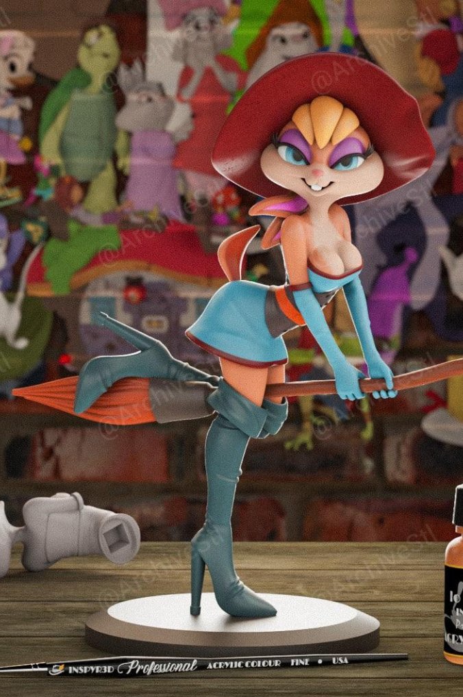 兔八哥 女巫 Lola Witch 3D打印图纸